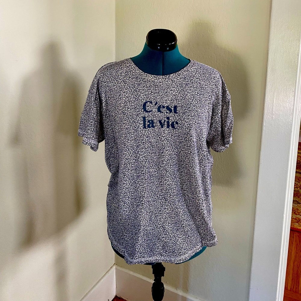 Anthropologie C’est La Vie Tee